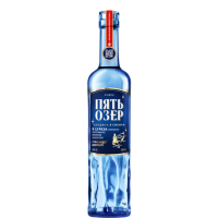 Водка «Пять Озёр» 0.5 л