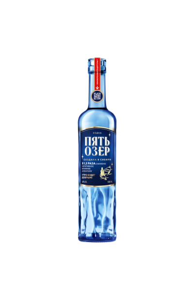 Водка «Пять Озёр» 0.5 л