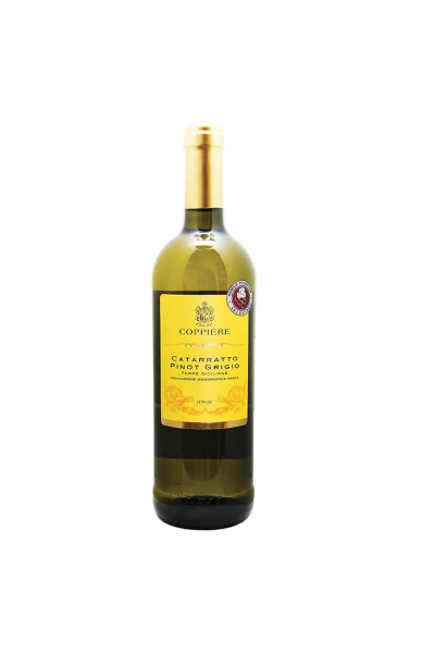 Вино «Casa del Coppiere Catarratto Pinot Grigio» 0.75 л белое сухое (Италия)