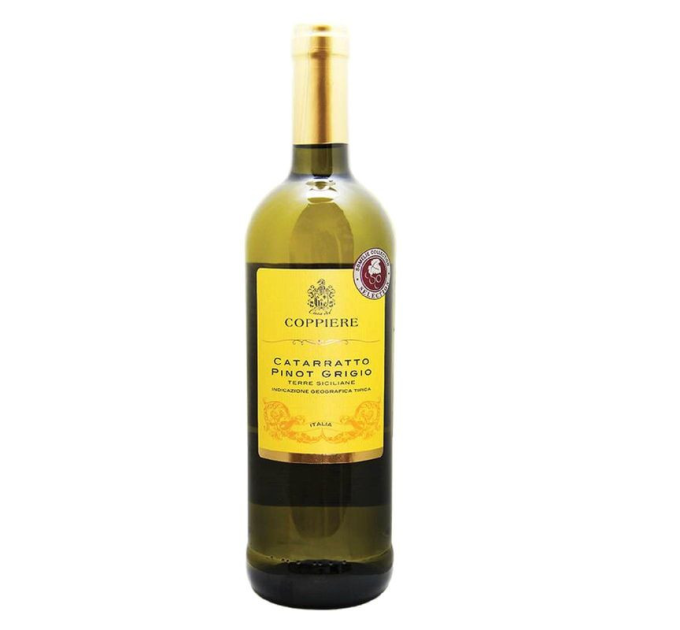 Вино «Casa del Coppiere Catarratto Pinot Grigio» 0.75 л белое сухое (Италия)