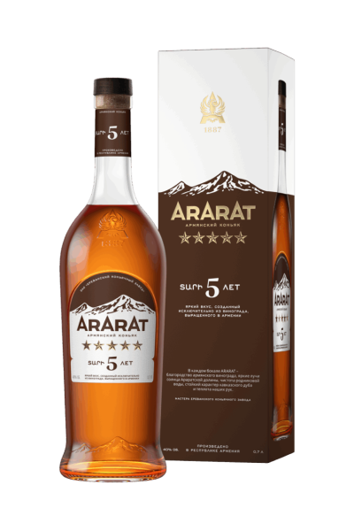 Коньяк «Арарат 5 звёзд» 0.5 л