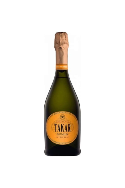 Вино игристое Takar белое экстра брют, 750мл