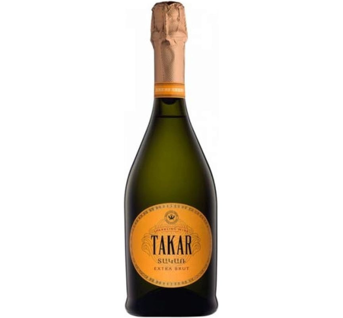 Вино игристое Takar белое экстра брют, 750мл